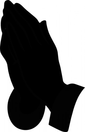 Jonadab Praying Hands Silhouette clip art Vector clip art - Free ...