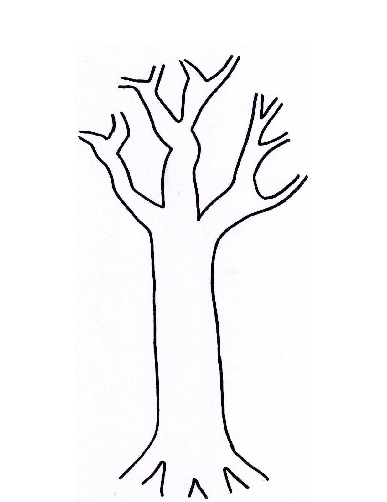 Autumn Vanilla Picture: Autumn Tree Stencil