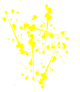 Yellow Paint Splat clip art - vector clip art online, royalty free ...