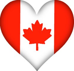 Clipart of canadian flag