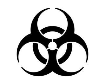 Biohazard sticker | Etsy