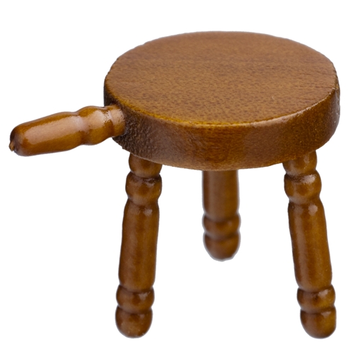 Tiny Three-Legged Stool | Free Shipping over $225 @ miniatures.