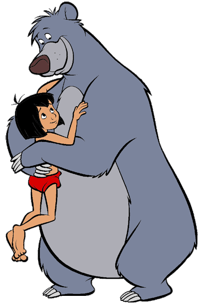 Baloo and Mowgli Clip Art Images | Disney Clip Art Galore