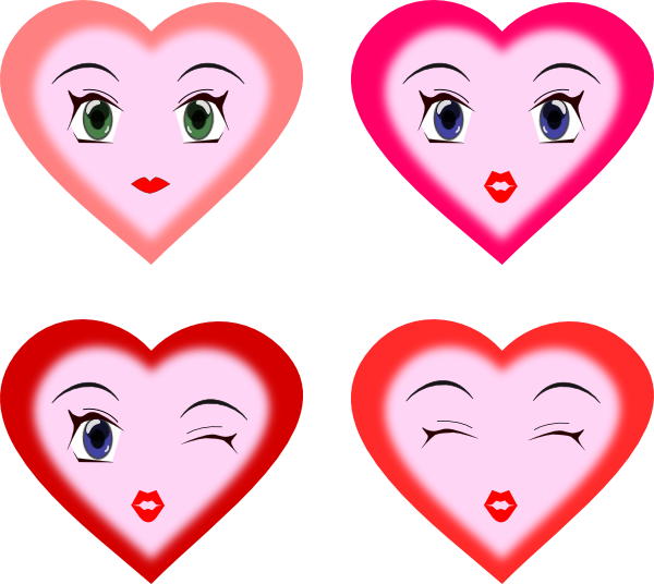 Loving Smiley-face Eyes Clipart