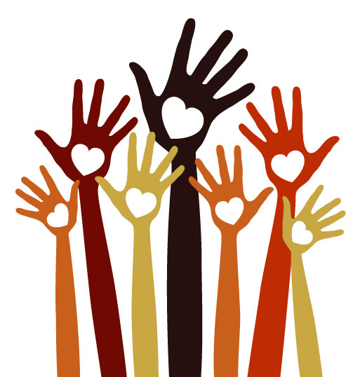 Heart Shape Helping Hands Clipart - Cliparts and Others Art ...