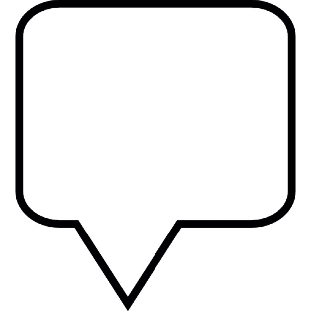 Comment rounded speech bubble with text lines inside Icons | Free ...