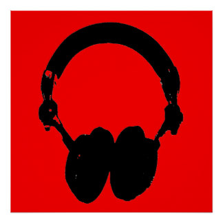 Headphone Art & Framed Artwork | Zazzle
