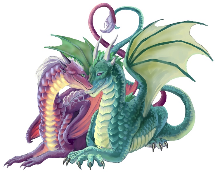 1000+ images about Art : Dragon Love | Dragon art ...