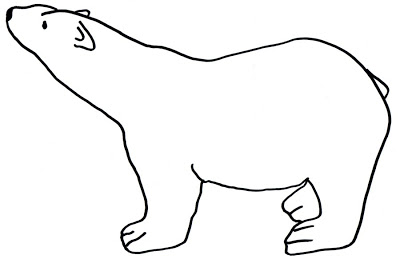 Best Photos of Polar Bear Outline Printable - Polar Bear Template ...