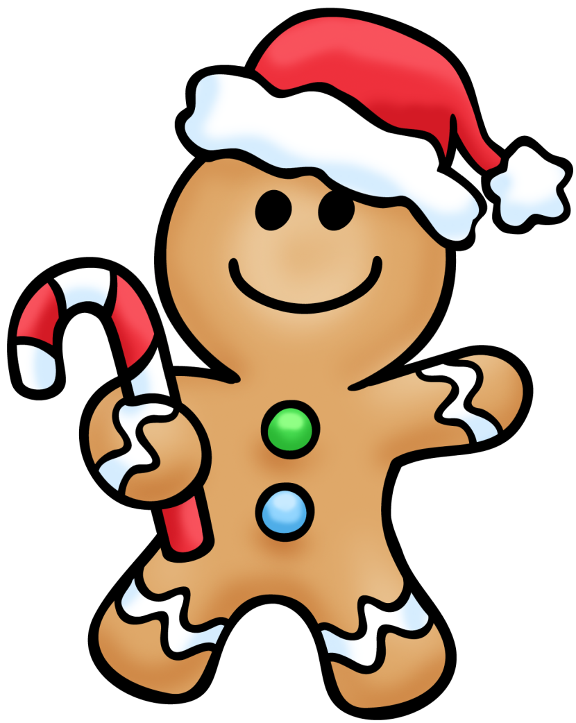 Plain gingerbread man clipart
