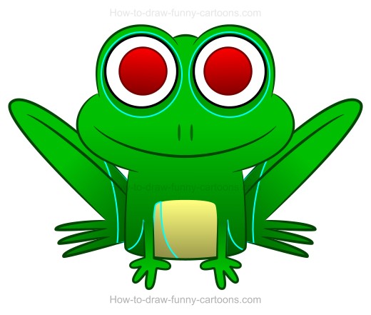 How to Draw A Cartoon Frog