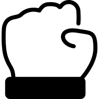 Closed fist hand gesture Icons | Free Download