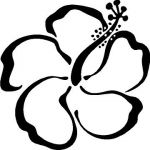 2561_hibiscus_flower_sticker_ ...