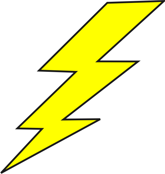 Lightning Bolt Clip Art - vector clip art online ...