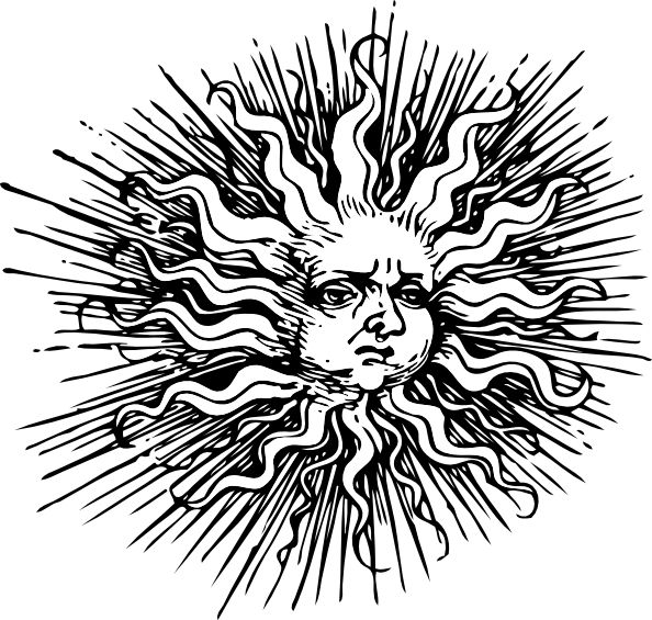 Ornate Sun Clip Art | Journaling Ephemera | Pinterest