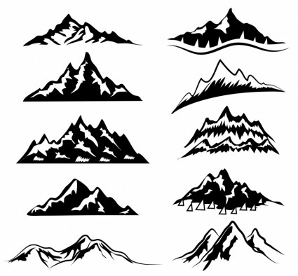 Free mountains vector Free vector for free download about (281 ...