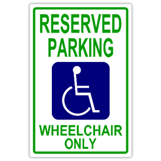 Reserved Parking 105 | Handicap Parking Sign Templates | Templates ...