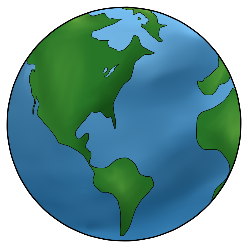 Earth Clipart Black And White - Free Clipart Images