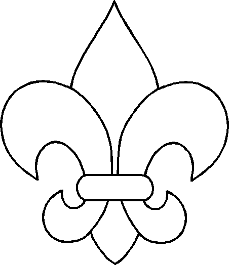 Fleur De Lis Outline | Free Download Clip Art | Free Clip Art | on ...