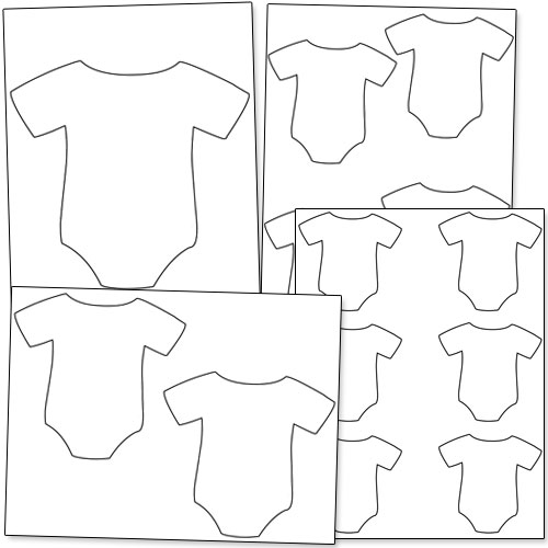 Baby Onesie Outline