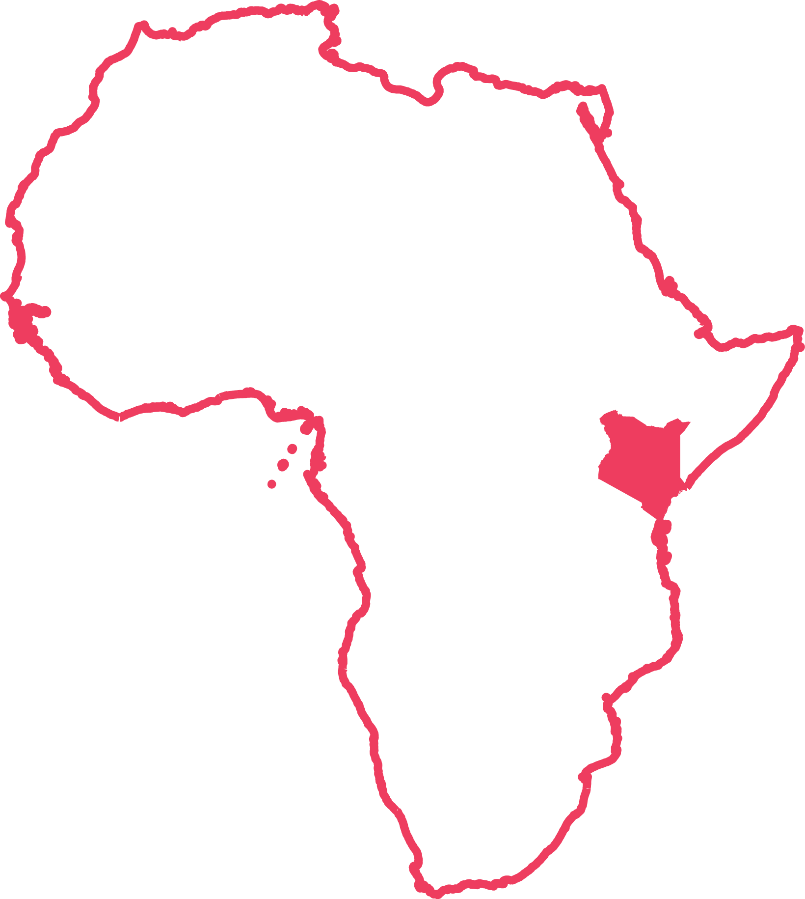 Kenya Map Outline Vector Illustration Stock Vector Il - vrogue.co