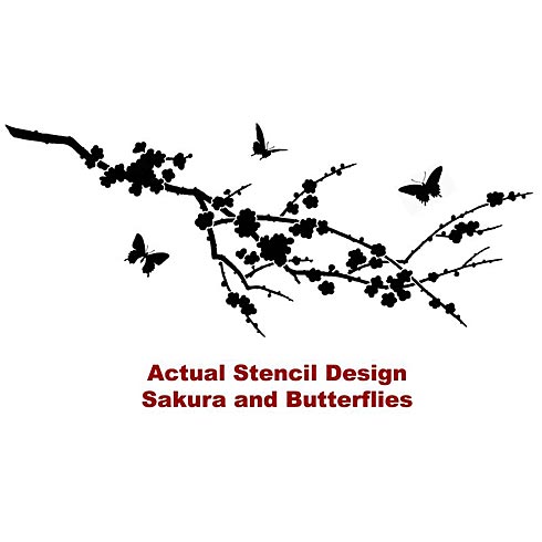 Cherry branch stencil, stencil patterns for easy home decor ...