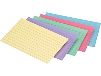 Blue Index Cards