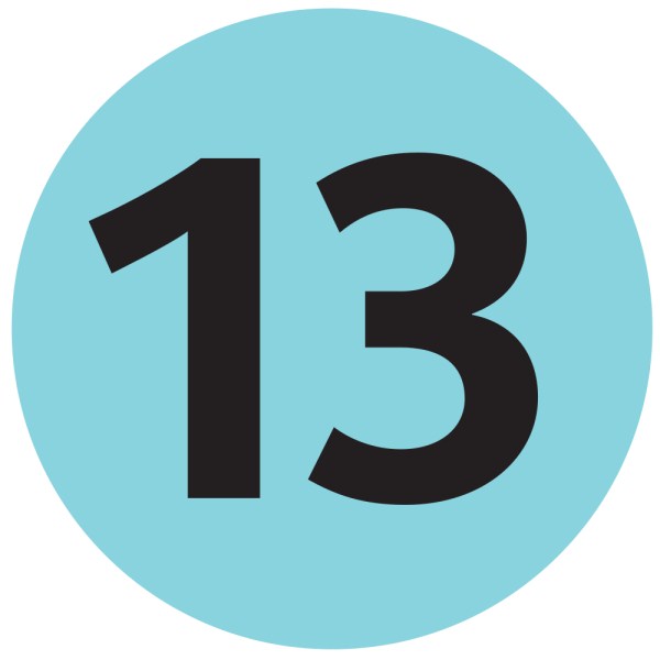 Number 13 Clipart