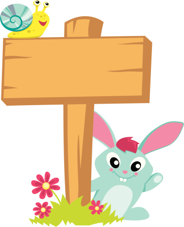 Cartoon Of A Wooden Signpost Clip Art, Vector Images ...