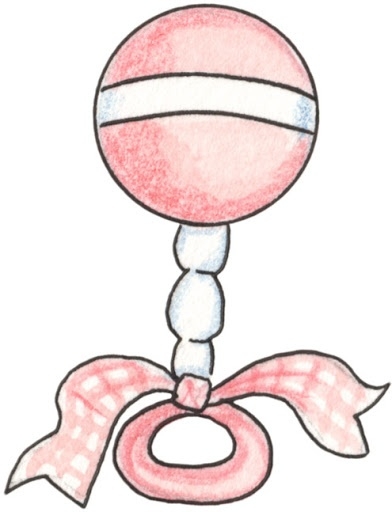 Pink Baby Rattle Clipart