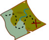 Treasure Map clip art - vector clip art online, royalty free ...