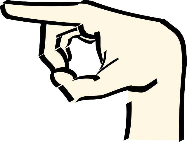 POINTER, POINT, ICON, LEFT, HAND, CARTOON, DIRECTION - Public ...