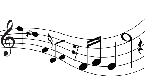 Drawn Music Notes