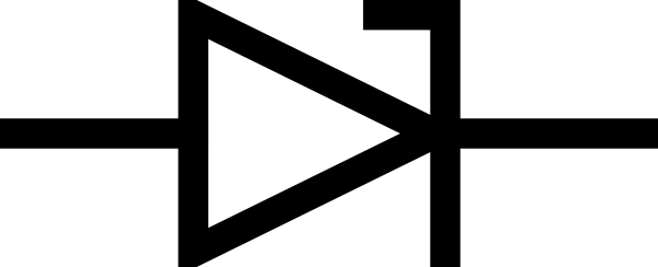 Zener Diode Symbol Clip Art - vector clip art online ...