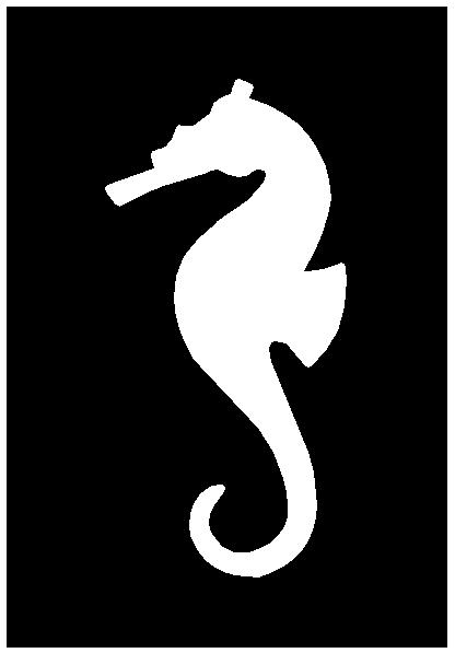 Brush/Spray Stencil Seahorse | Smart Grooming