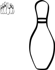 Bowling Pins Clip Art - vector clip art online ...