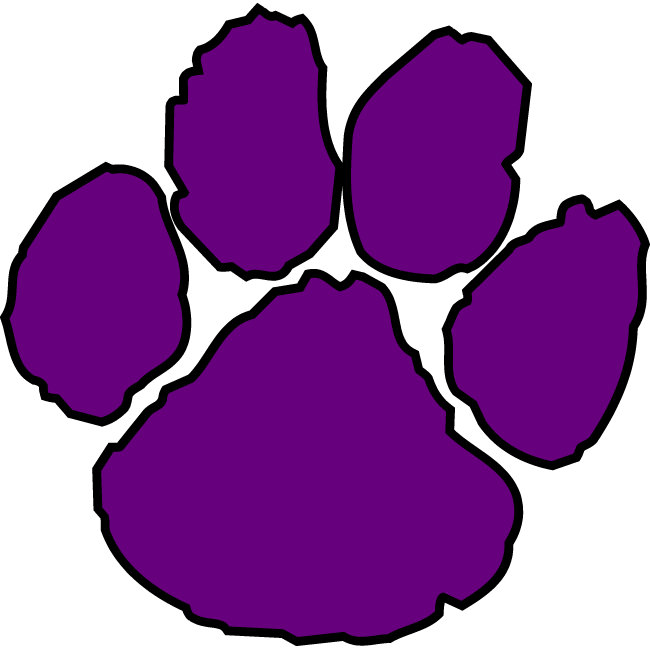 Cougar Paw Print Clip Art