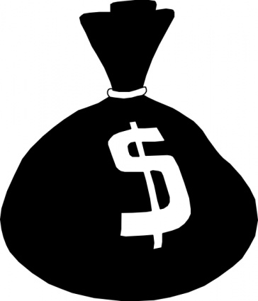 Money Bag clip art vector, free vectors