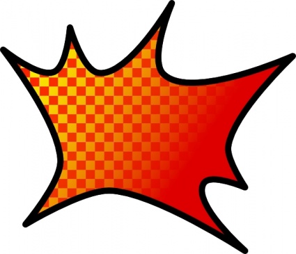 Explosion clip art vector, free vectors