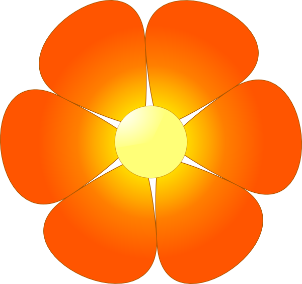 Red Flower clip art Free Vector
