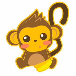 Cute Monkey Photo Statuettes, Cutouts & Sculptures | Zazzle