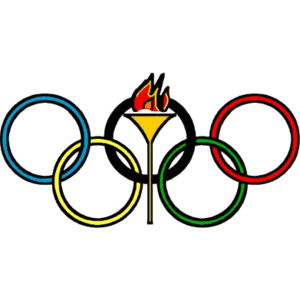 Olympic Rings with Torch - Polyvore