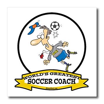 Amazon.com: 3dRose ht_103567_2 Funny Worlds Greatest Soccer Coach ...