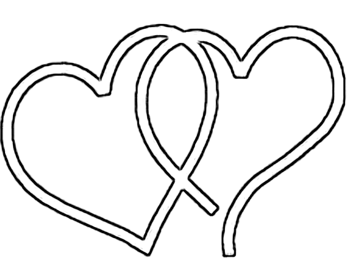 Fancy White Heart Clipart