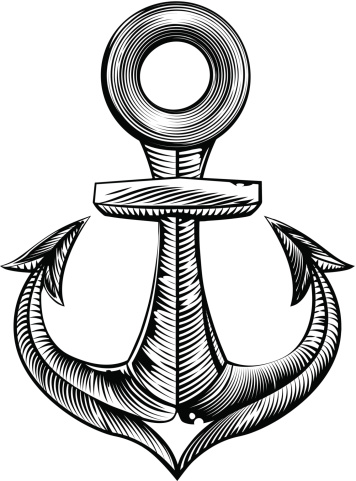 Drawing Of Vintage Anchor Tattoos Clip Art, Vector Images ...
