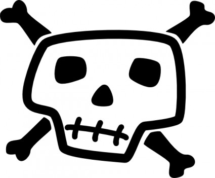 Skull drawing clipart