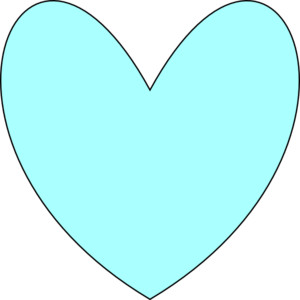 light blue heart clip art - Polyvore
