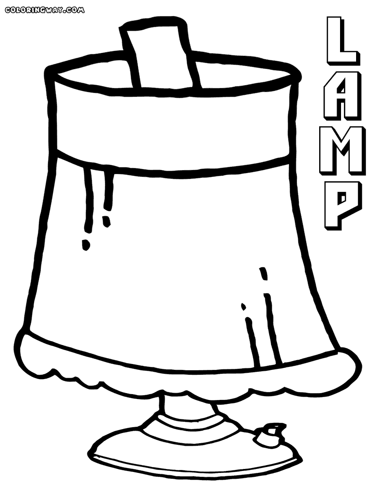 Lamp coloring pages | Coloring pages to download and print