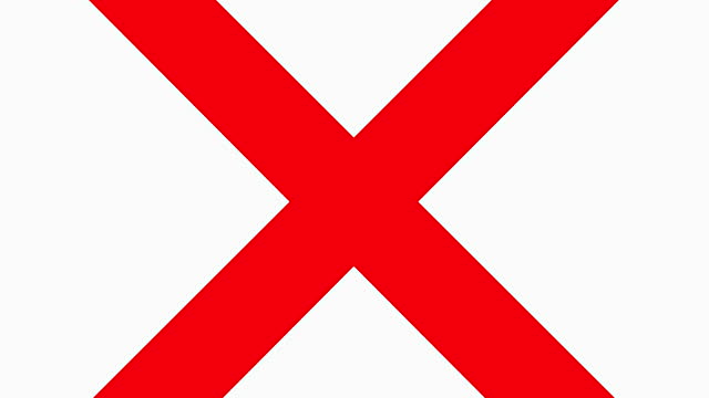 Red X Prohibited Sign Stock Footage Video | Getty Images