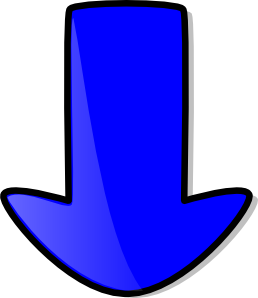 Blue Down Arrow clip art - vector clip art online, royalty free ...